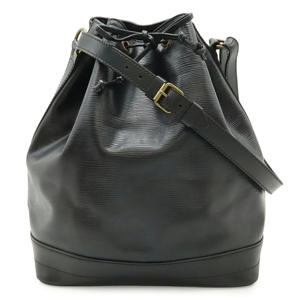 LOUIS VUITTON Epi Noe Shoulder Bag Hobo Semi Shoulder Drawstring Noir Black